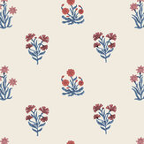 Jaipur Flower Wallpaper - Ruby - by Dado Atelier. Click for more details and a description.