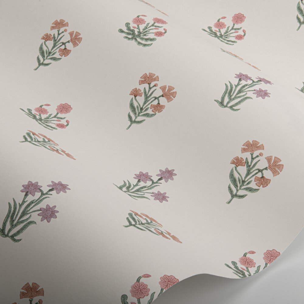 Jaipur Flower Wallpaper - Jadeite - by Dado Atelier