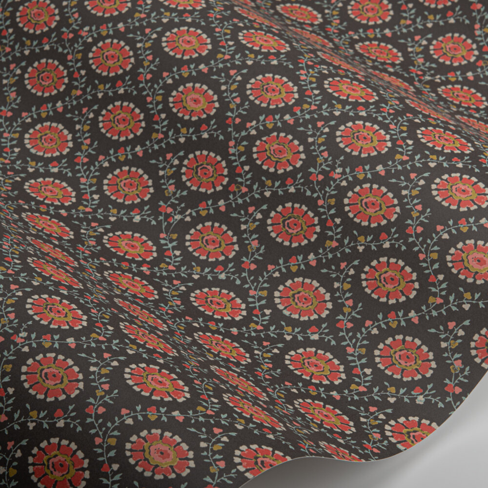 Floral Ogee Wallpaper - Madder - by Dado Atelier