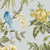 Birds & Blooms Wallpaper - Grey - by Next. Click for more details and a description.