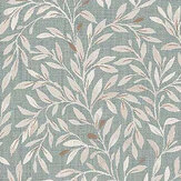 Ditsy Leaf Wallpaper - Duck Egg - by Next. Click for more details and a description.