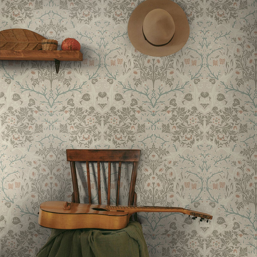 Victorian Garden Wallpaper - Taupe - by NextWall