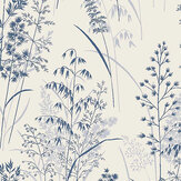 Leaf Sprigs Wallpaper - Blue - by Next. Click for more details and a description.