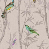 Chinoiserie Bird Trail Wallpaper - Natural - by Next. Click for more details and a description.