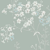 Trail Flower by Next - Duck Egg - Wallpaper : Wallpaper Direct