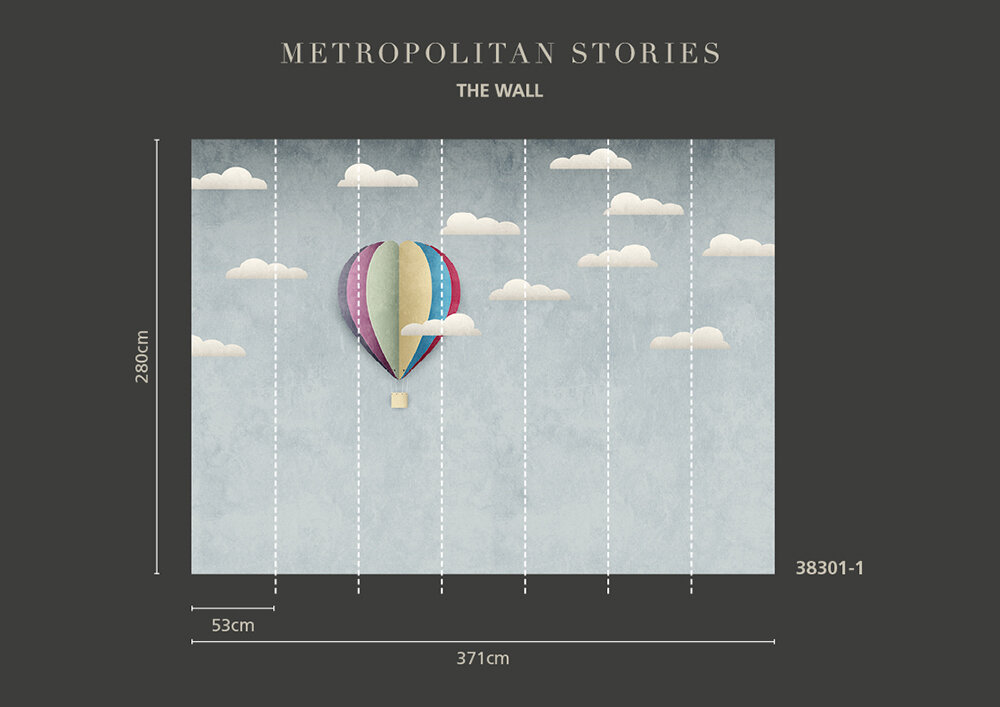 Panoramique Up, Up & Away - Multicolore - Metropolitan Stories