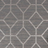 Asscher Geo Wallpaper - Grey - by Boutique. Click for more details and a description.