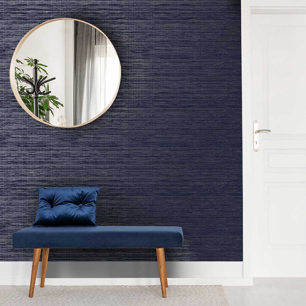 Gilded Texture Wallpaper - Sapphire - by Boutique