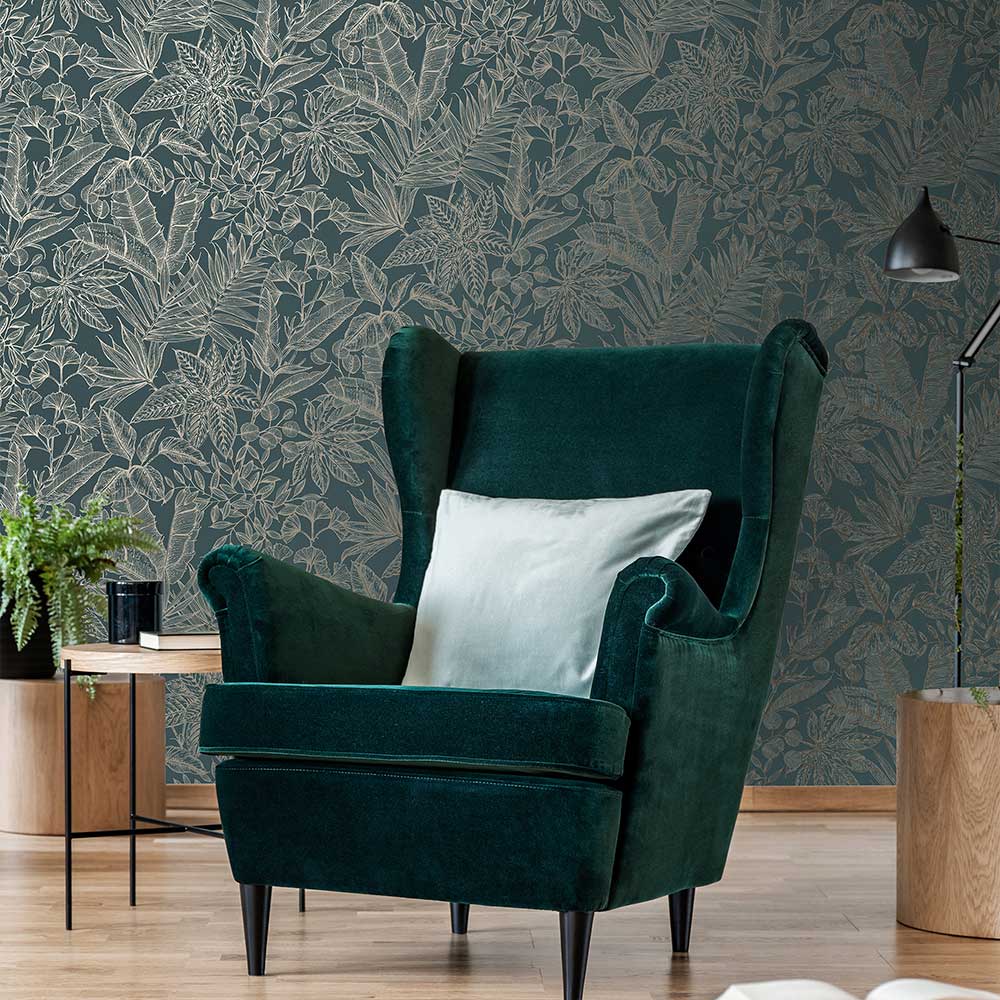 Paradise Wallpaper - Emerald - by Boutique