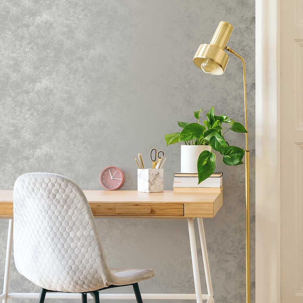 Gilded Concrete Wallpaper - Pearl - by Boutique
