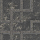Gilded Greek Key Wallpaper - Onyx - by Boutique. Click for more details and a description.