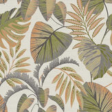 Jungle Leaves Wallpaper - Orange - by Next. Click for more details and a description.
