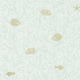 Fish and Chips Wallpaper - Vert D'eau Dore - by Caselio. Click for more details and a description.