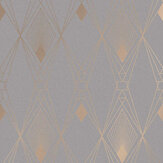 Deco Geometric Wallpaper - Grey - by Next. Click for more details and a description.