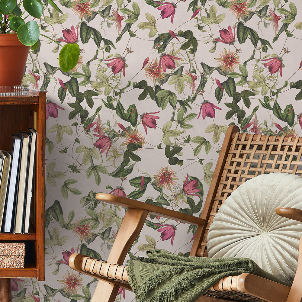 Illusion Wallpaper - Ivory - by Ted Baker