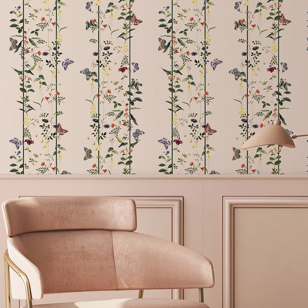 Triumph Wallpaper - Pink - by Ted Baker
