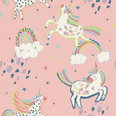 Party Unicorn Wallpaper - Pink - by Next. Click for more details and a description.
