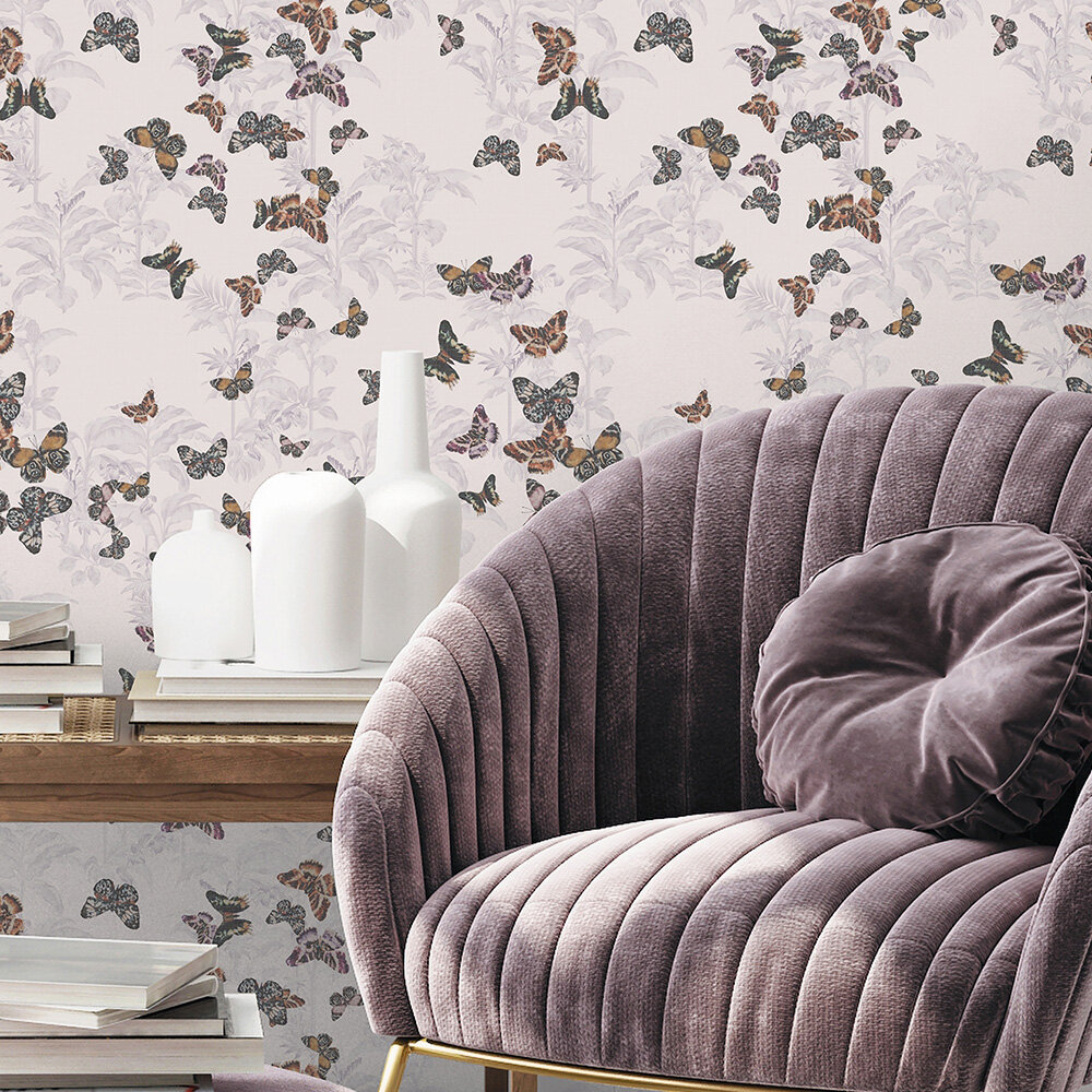 Unity Wallpaper - Pink - by Ted Baker