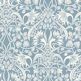 Fritillerie Wallpaper - Blue - by G P & J Baker. Click for more details and a description.
