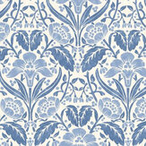 Iris Meadow Wallpaper - Blue - by G P & J Baker. Click for more details and a description.