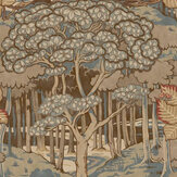 Ruskin Wallpaper - Teal - by G P & J Baker. Click for more details and a description.