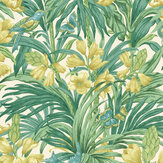 Trumpet Flowers Wallpaper - Emerald - by G P & J Baker. Click for more details and a description.