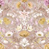 Flora Botanica Wallpaper - Bubblegum - by Carmine Lake. Click for more details and a description.