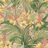 Trumpet Flowers Wallpaper - Blush - by G P & J Baker. Click for more details and a description.