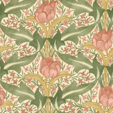Tulip & Jasmine Wallpaper - Blush - by G P & J Baker. Click for more details and a description.