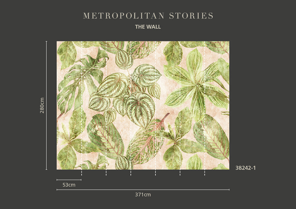 Botanicals III Mural - Multi-Colour - by Metropolitan Stories