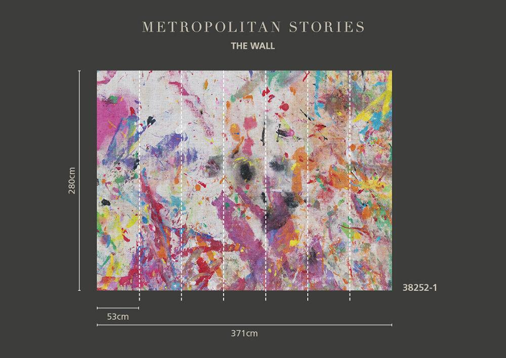Colour Splats! Mural - Multi-Colour - by Metropolitan Stories