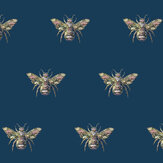Bombus Wallpaper - Royal - by Carmine Lake. Click for more details and a description.