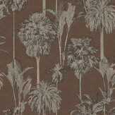 Tropical Treetop Wallpaper - Maroon - by Eijffinger. Click for more details and a description.