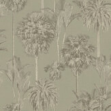 Tropical Treetop Wallpaper - Grey - by Eijffinger. Click for more details and a description.