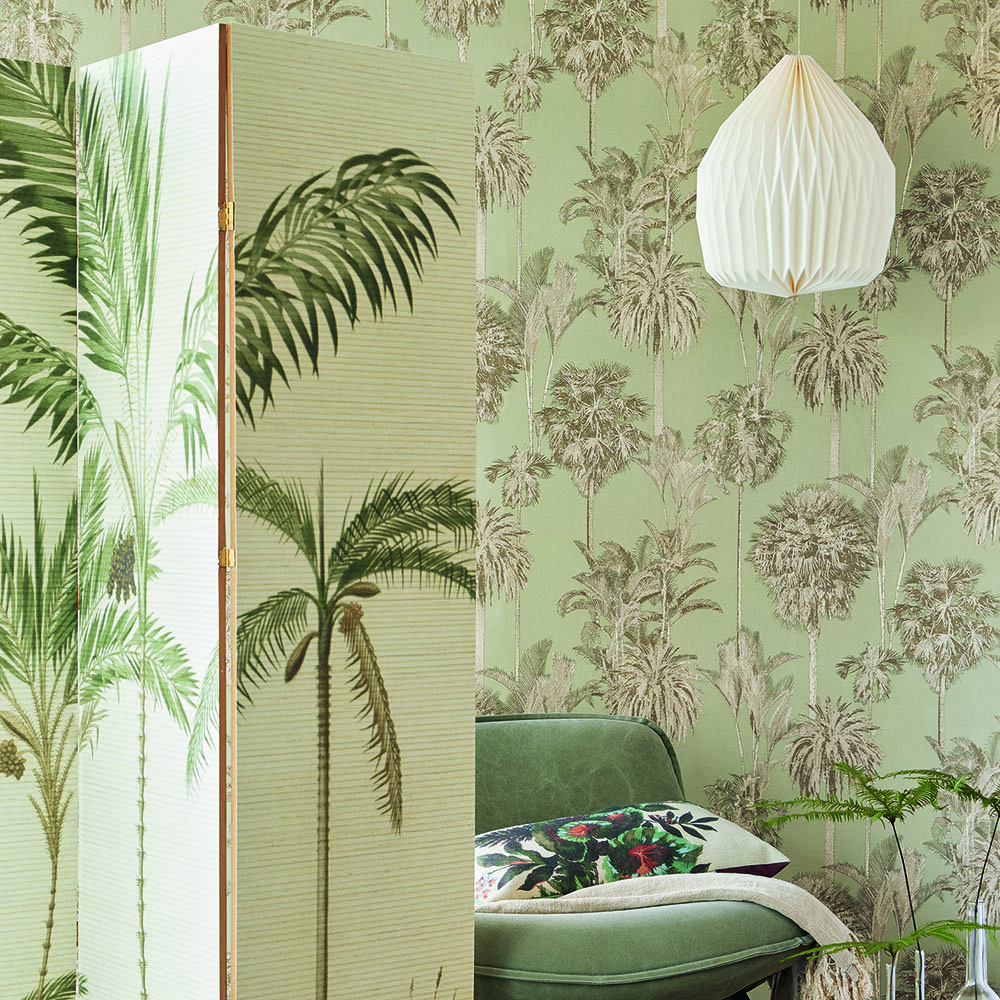 Tropical Treetop Wallpaper - Grey - by Eijffinger