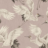 Stork Wallpaper - Pink - by Eijffinger. Click for more details and a description.