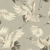 Stork Wallpaper - Grey - by Eijffinger. Click for more details and a description.
