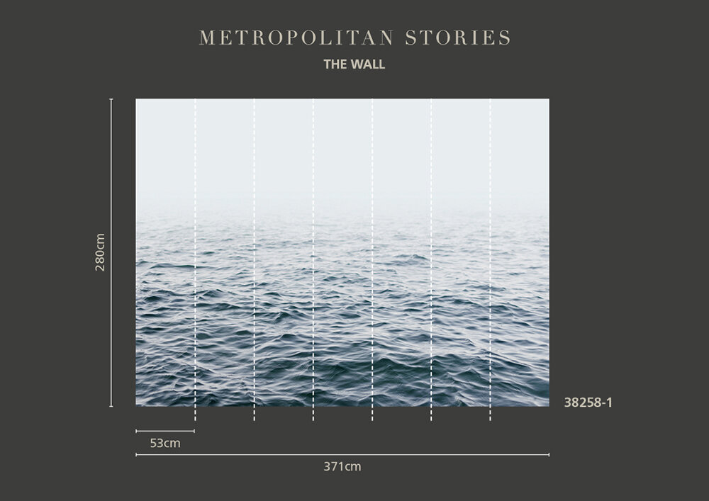 Tide is High Mural - Blue - by Metropolitan Stories