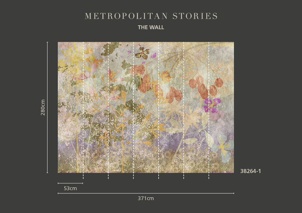 Rain-washed Meadow Mural - Multi-Colour - by Metropolitan Stories