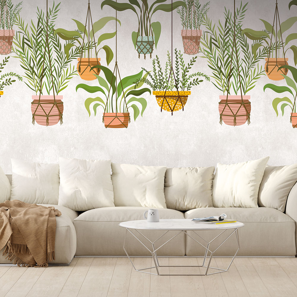 Abseil Plants Mural - Multi-Colour - by Metropolitan Stories