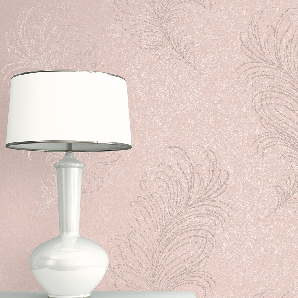 Aiora Wallpaper - Pink - by Studio 465
