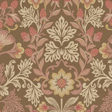 Strawberry Fields Wallpaper - Cinnamon - by Eijffinger. Click for more details and a description.