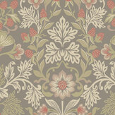 Strawberry Fields Wallpaper - Taupe - by Eijffinger. Click for more details and a description.