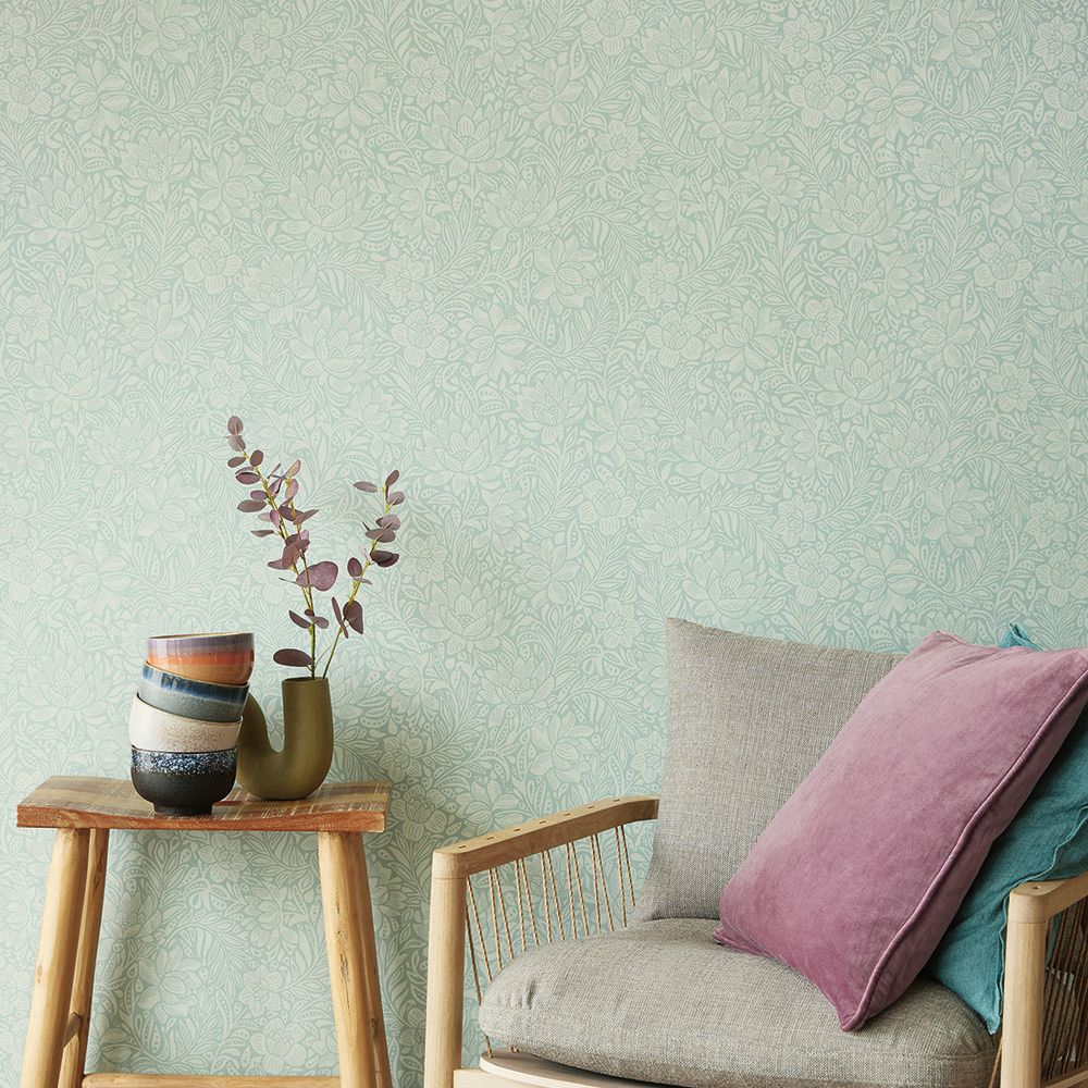 Chestnut Wallpaper - Celadon - by Eijffinger