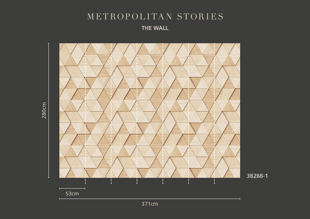 Panoramique Triangular Honeycomb - Beige - Metropolitan Stories