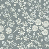 Foliage Wallpaper - Silver Blue - by Eijffinger. Click for more details and a description.
