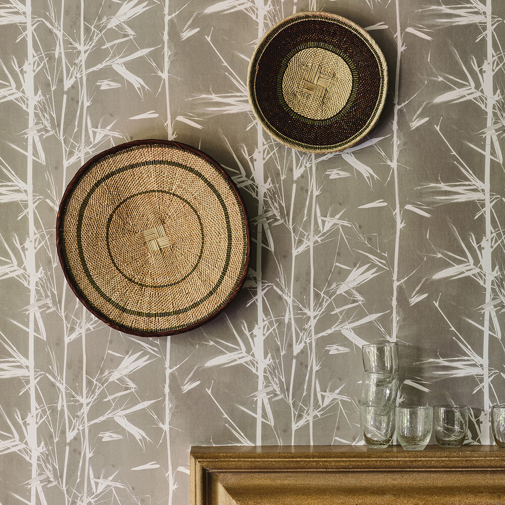 Bamboo Wallpaper - Taupe - by Dado Atelier