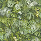 Papier peint Jungle Wall - Vert - The Wall Cover. Cliquez pour en savoir plus et lire la description.