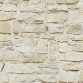 Stone Brick Wallpaper - Beige - by The Wall Cover. Click for more details and a description.