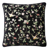 Wild Strawberry cushion - Noir - by Wedgwood by Clarke & Clarke. Click for more details and a description.